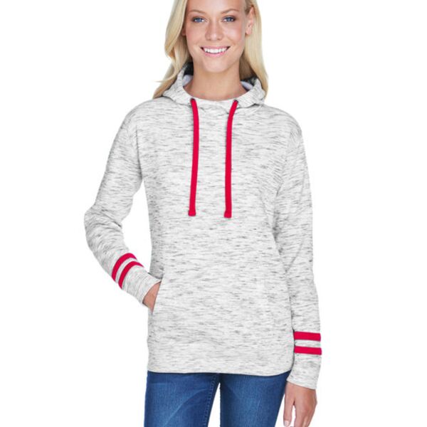 Ladies' Melange Scuba Neck Sweatshirt Thumbnail